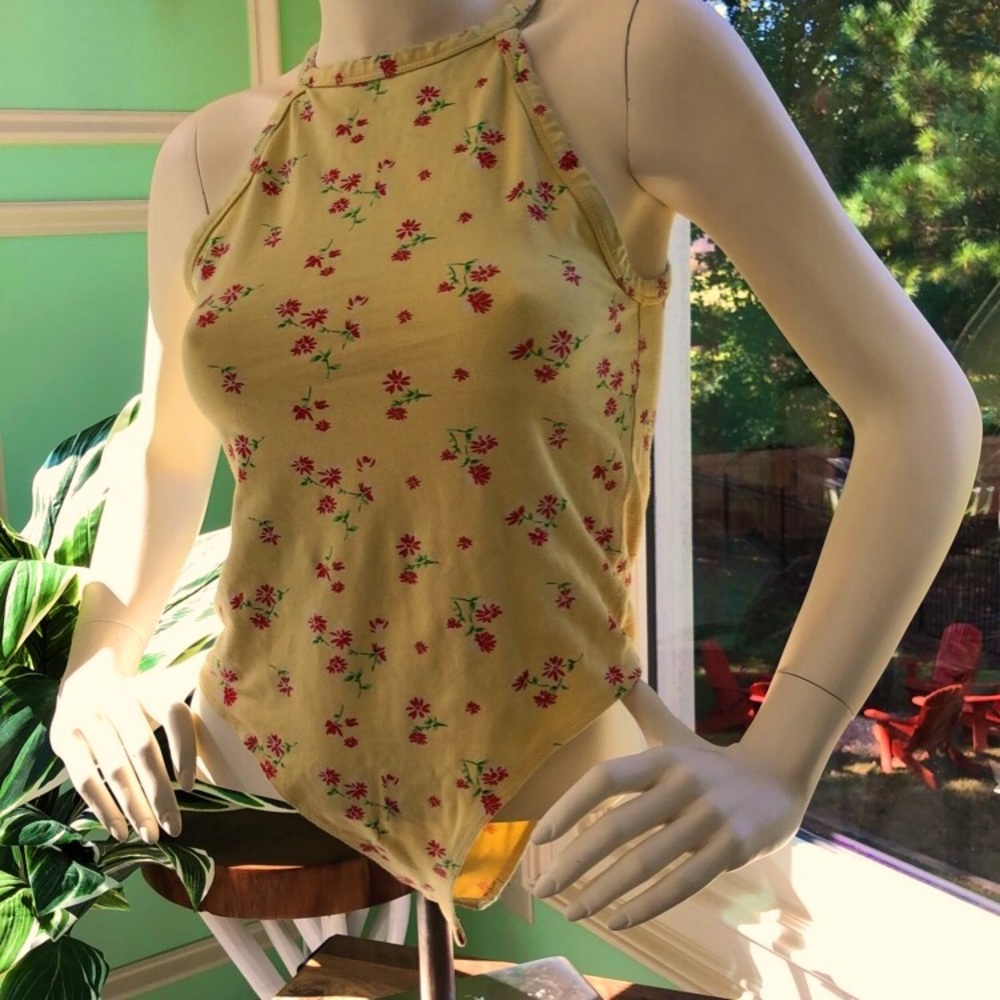 Yellow bodysuit